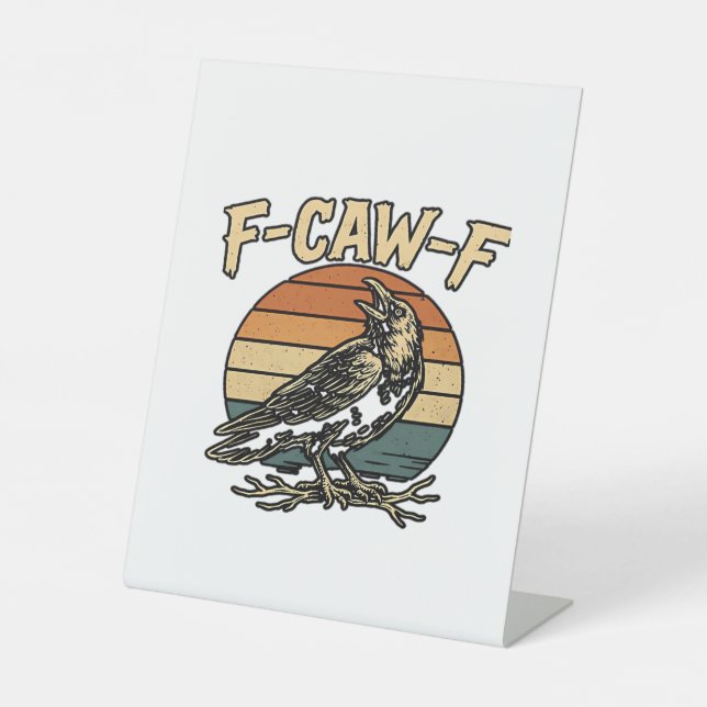 Expositor En L Humor Gothic F Caw F Funny Crow Creative Style (Anverso)