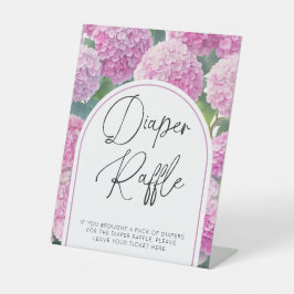 Expositor En L Hydrangea Baby Shower Diaper Raffle