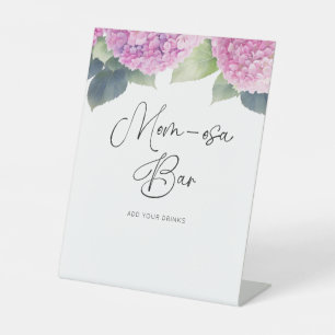 Expositor En L Hydrangea Baby Shower Mom-osa Bar