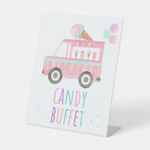 Expositor En L Ice Cream Candy Buffet Cumpleaños
