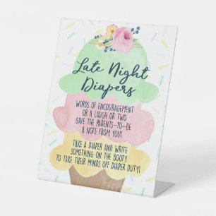 Expositor En L Ice Cream Tarde Noche Diapers Consejos de Baby Sho