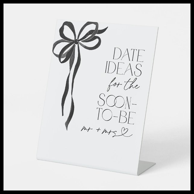 Expositor En L Ideas de fecha Black Bow Bridal Shower Game (Subido por el creador)