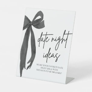 Expositor En L Ideas de Noche de Cita con Lazo Negro Moderno para