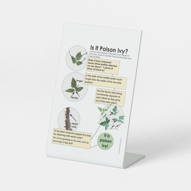 Expositor En L Identificar plantas de marfil venenosas Senderismo (Anverso)