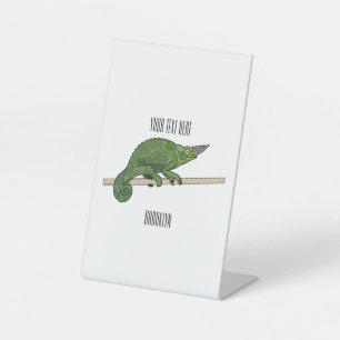 Expositor En L Ilustracion chameleon personalizado de Jackson