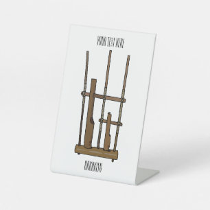 Expositor En L Ilustracion de Angklung personalizado