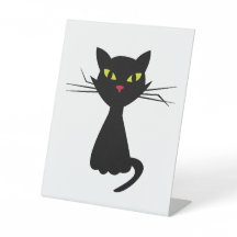Ilustracion de clipart de gato negro