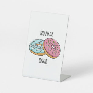 Expositor En L Ilustración de dibujos animados de donut