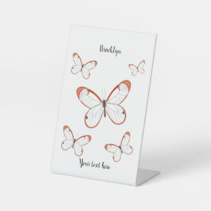 Expositor En L Ilustración de dibujos animados de mariposa de ala