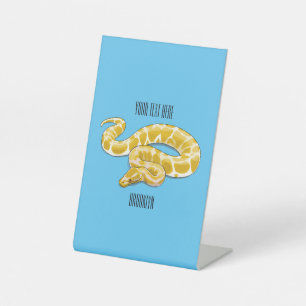 Expositor En L Ilustración de dibujos animados de serpiente pitón