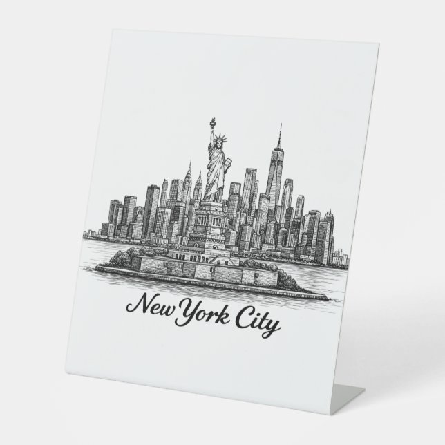 Expositor En L Ilustración de línea del horizonte de la ciudad de (Anverso)