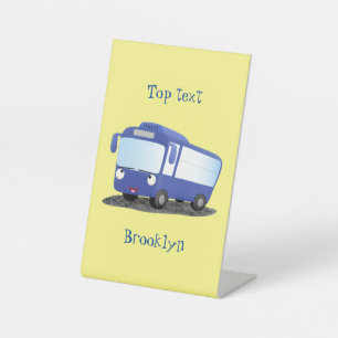 Expositor En L Ilustracion de personalizado de autobús moderno az