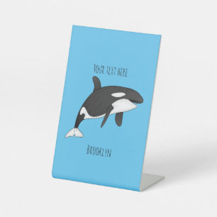 Expositor En L Ilustracion de personalizado de ballenas asesina