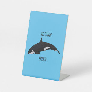 Expositor En L Ilustracion de personalizado de ballenas asesina