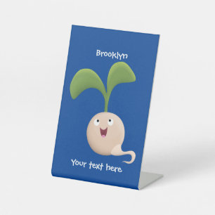 Expositor En L Ilustracion de personalizado de brote de semillas