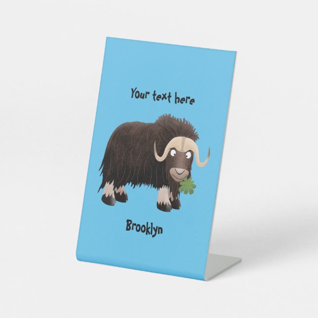 Expositor En L Ilustracion de personalizado de buey hongo (Anverso)