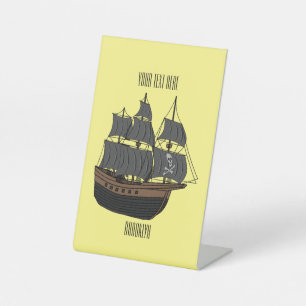 Expositor En L Ilustracion de personalizado de buques piratas