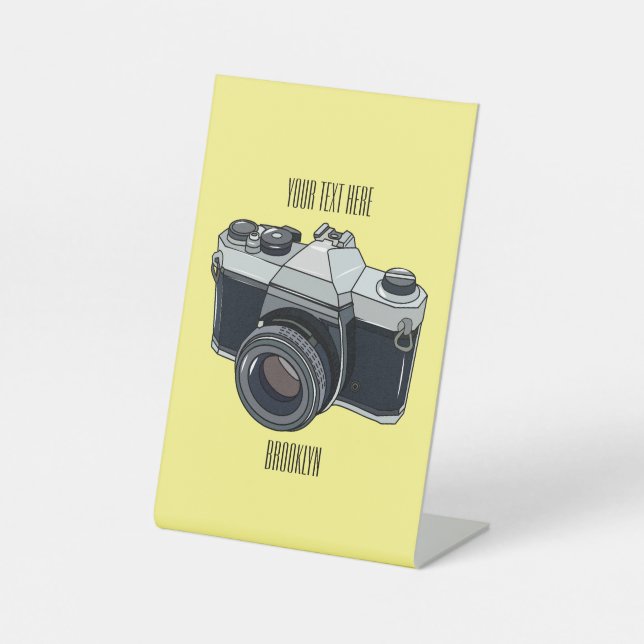 Expositor En L Ilustracion de personalizado de cámara de cine (Anverso)