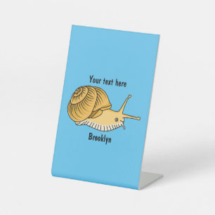 Expositor En L Ilustracion de personalizado de caracol amarillo