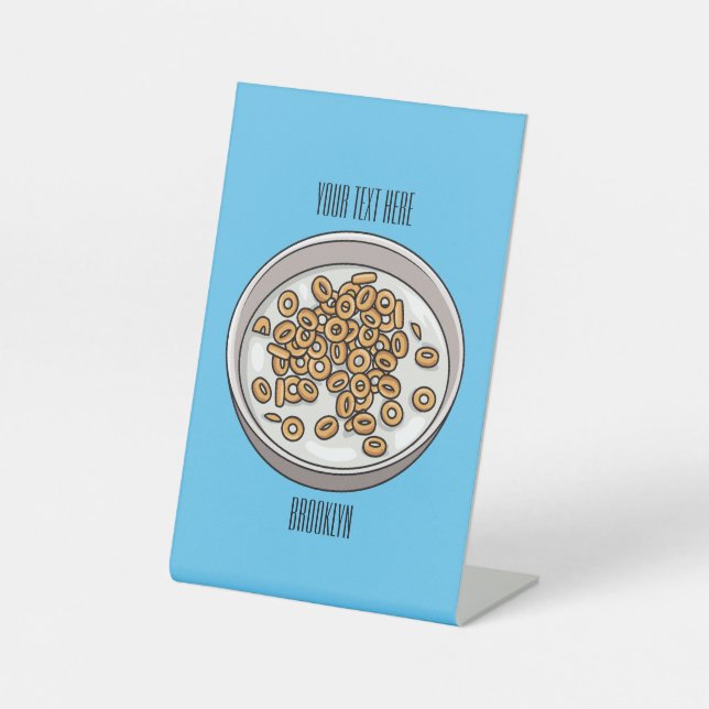 Expositor En L Ilustracion de personalizado de cereales (Anverso)