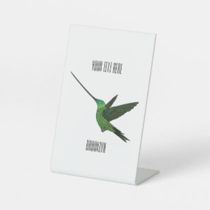 Expositor En L Ilustracion de personalizado de colibrí con moto d