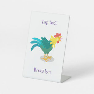 Expositor En L Ilustracion de personalizado de gallo de entrego g