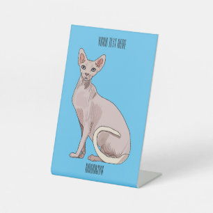 Expositor En L Ilustracion de personalizado de gatos Sfinx