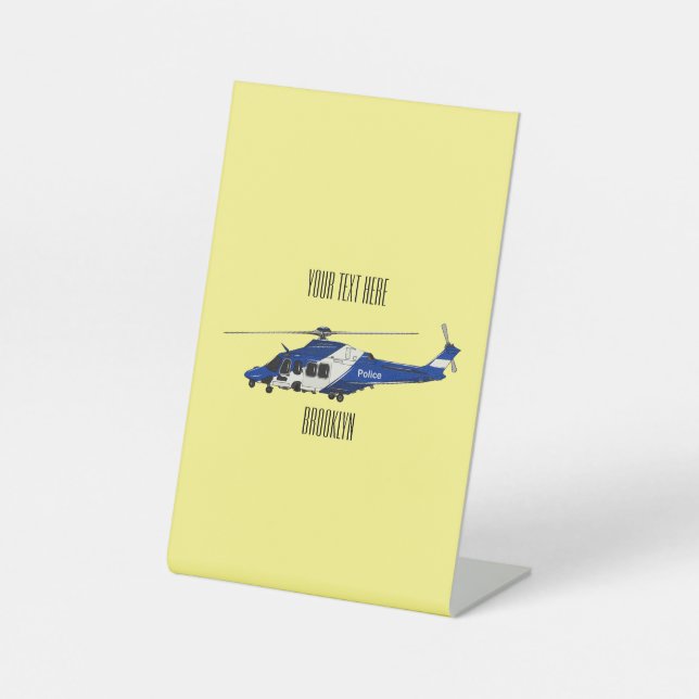 Expositor En L Ilustracion de personalizado de helicópteros de la (Anverso)