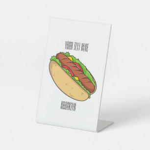 Expositor En L Ilustracion de personalizado de hot dog
