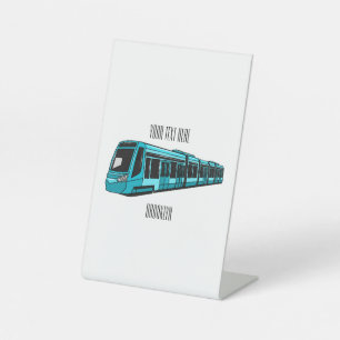 Expositor En L Ilustracion de personalizado de locomotora eléctri