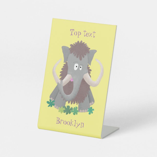 Expositor En L Ilustracion de personalizado de mamut bobo gracios (Anverso)