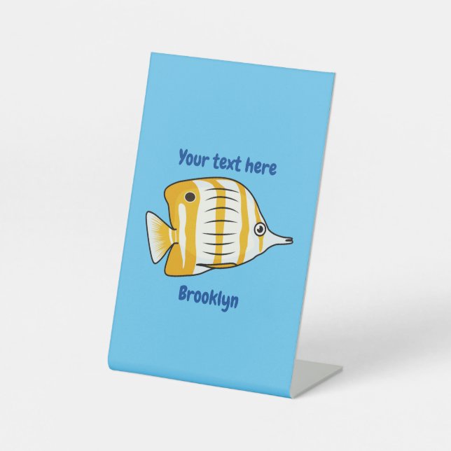 Expositor En L Ilustracion de personalizado de mariposas (Anverso)