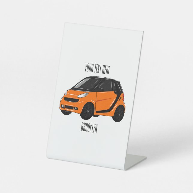 Expositor En L Ilustracion de personalizado de micro coches (Anverso)