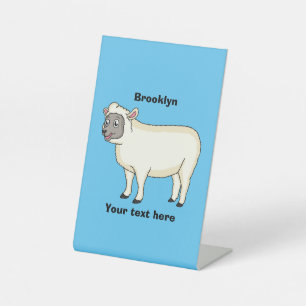 Expositor En L Ilustracion de personalizado de ovejas alegres