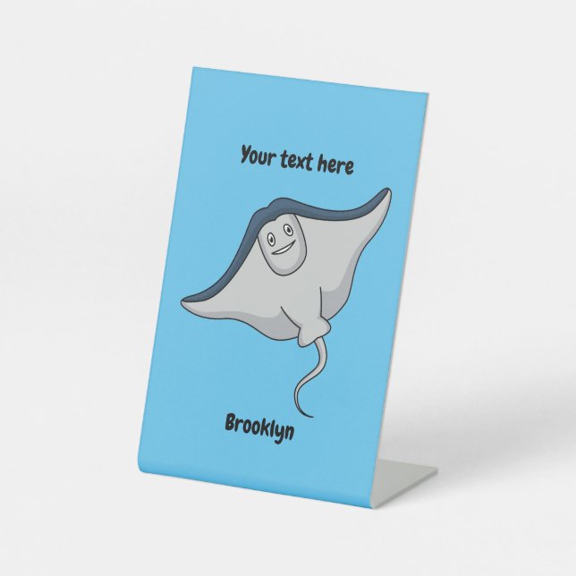 Expositor En L Ilustracion de personalizado de pescado de Stingra (Anverso)