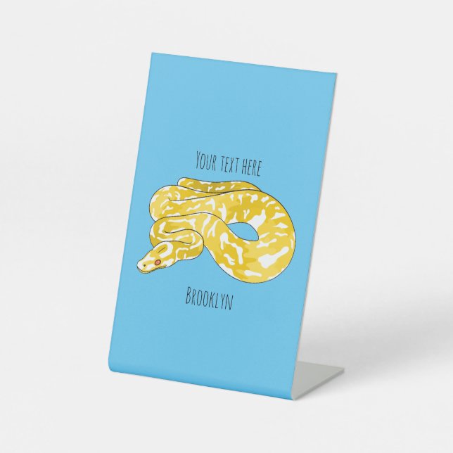 Expositor En L Ilustracion de personalizado de pitón birmano (Anverso)