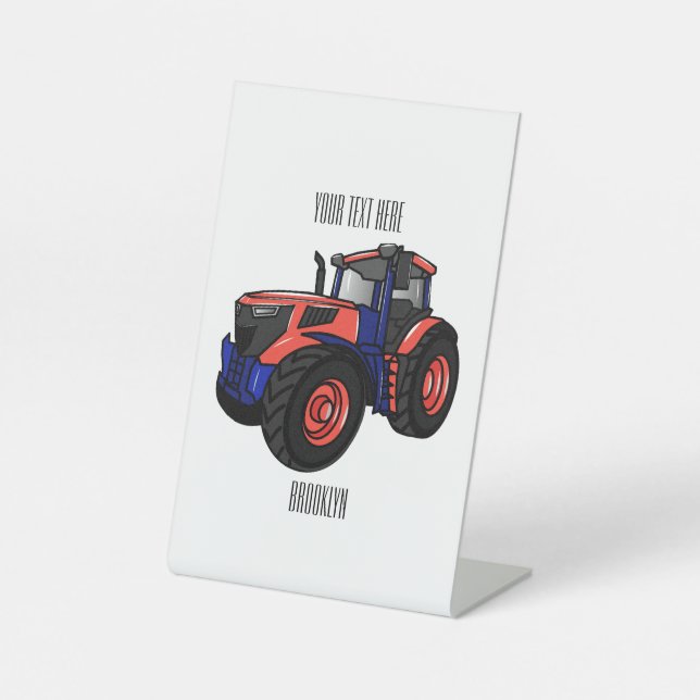Expositor En L Ilustracion de personalizado de tractores (Anverso)