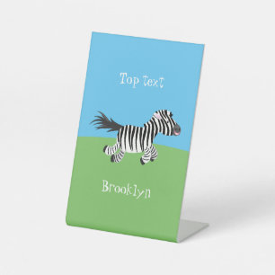 Expositor En L Ilustracion de personalizado de zebra graciosa