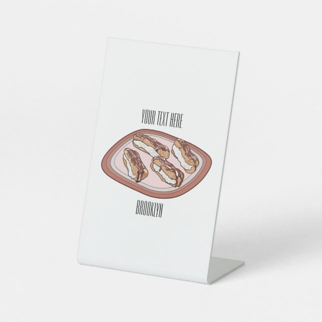 Expositor En L Ilustracion de personalizado eclair de chocolate (Anverso)