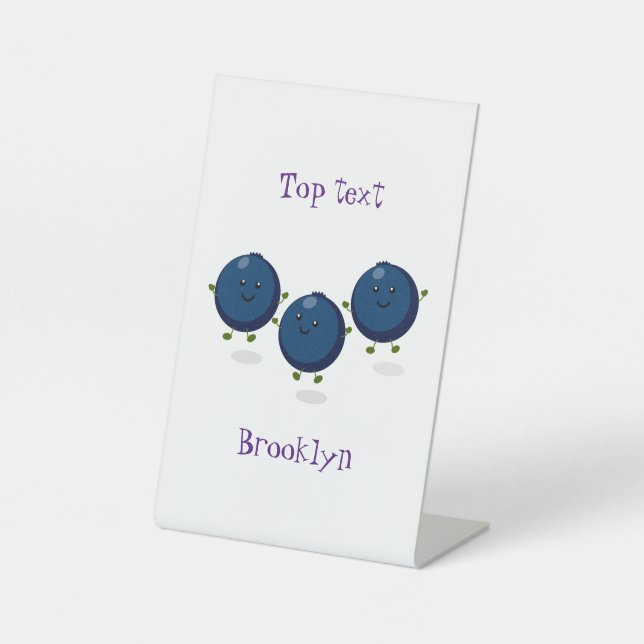 Expositor En L Ilustracion de personalizado morado de arándanos a (Anverso)