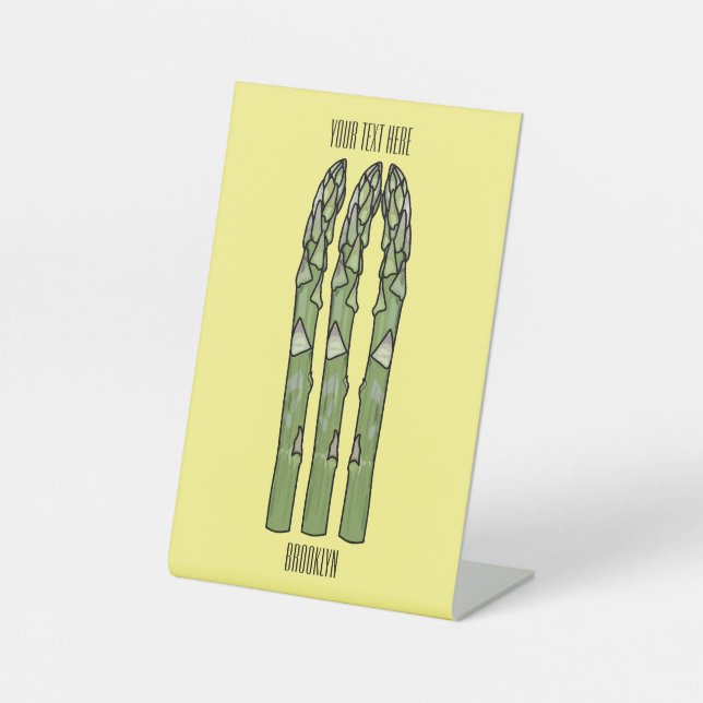 Expositor En L Ilustracion personalizado Asparagus (Anverso)