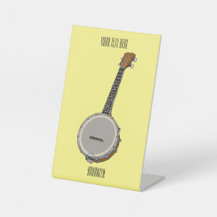 Expositor En L Ilustracion personalizado Banjo