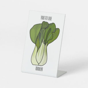 Expositor En L Ilustracion personalizado Bok choy