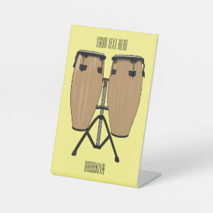 Expositor En L Ilustracion personalizado Bongo drum