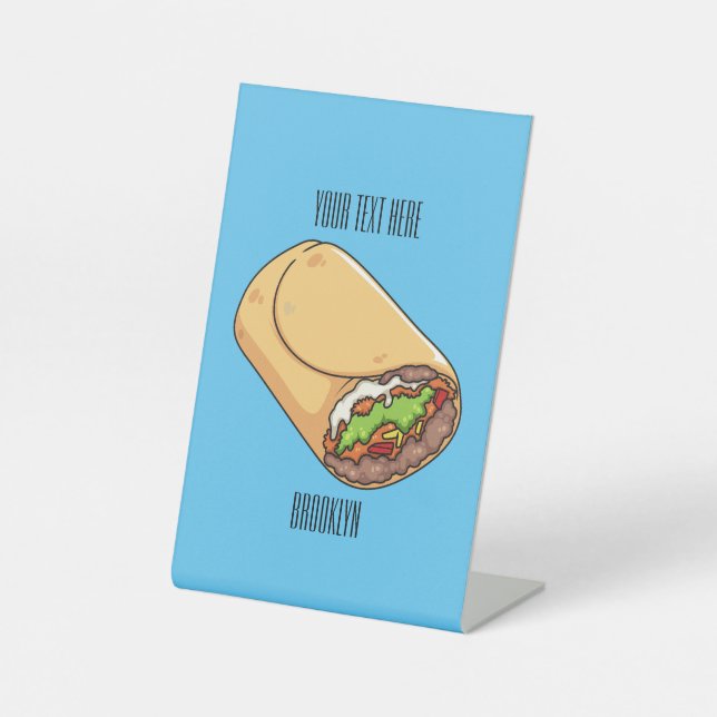 Expositor En L Ilustracion personalizado Burrito (Anverso)