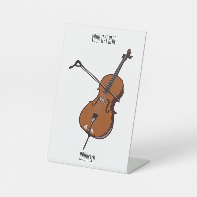 Expositor En L Ilustracion personalizado Cello (Anverso)