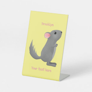 Expositor En L Ilustracion personalizado chinchilla gris suave