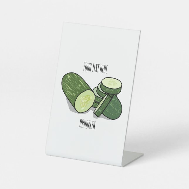 Expositor En L Ilustracion personalizado Cucumber (Anverso)