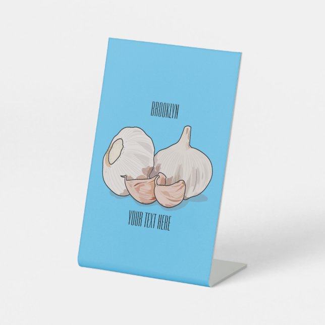 Expositor En L Ilustracion personalizado de ajo (Anverso)