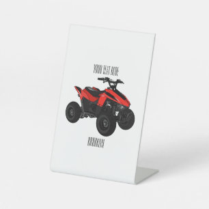 Expositor En L Ilustracion personalizado de atv de cuatro bicicle